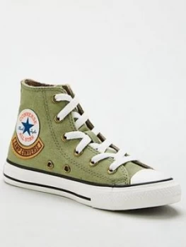Image of Converse Chuck Taylor All Star Pocket 'Camp Converse' Hi Childrens Trainers