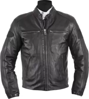 Image of Helstons ACE Rag Leather Jacket, black, Size XL, black, Size XL