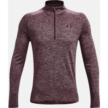Image of Under Armour Armour Technical Half Zip Top Mens - Ash Plum/Black
