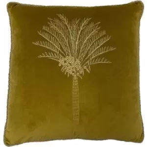 Image of Furn Palm Tree Cushion Cover (One Size) (Olive) - Olive