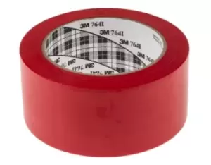 Image of 3M Scotch 764 Red Vinyl 3 Lane Marking Tape, 0.1m Thickness