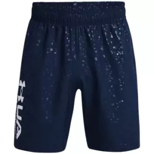 Image of Under Armour Woven Embroidered Shorts Mens - Blue
