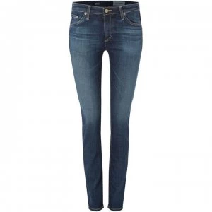 Image of AG Jeans Prima Mid Rise Cigarette Jeans - Denim Mid Wash