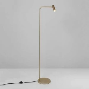 Image of LED 1 Light Floor Lamp Matt Gold