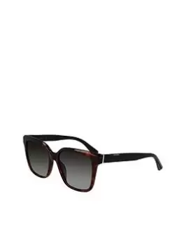 Image of Calvin Klein Rectangle Sunglasses - Brown Havana