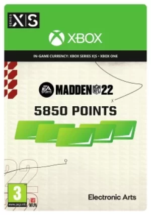 Image of Madden NFL 22 5850 Madden Points Xbox One Series X