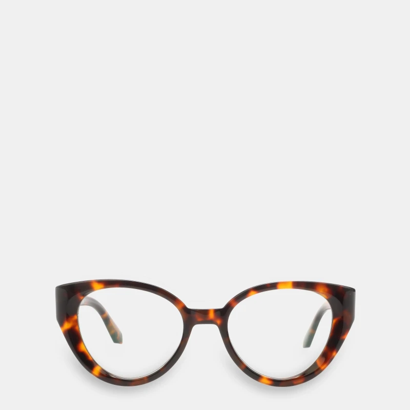 Image of Off White Style Sun Reading Glasses Havana Blue unisex One Size