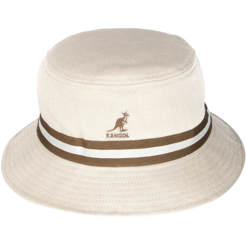 Image of Kangol Stripe Bucket Hat Beige unisex Medium