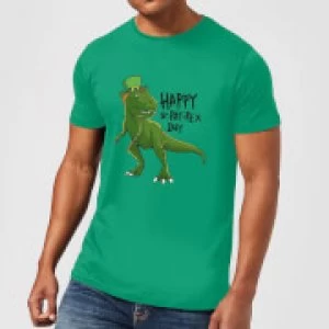 Image of Beershield Happy St Pat-Rex T-Shirt - Kelly Green - M