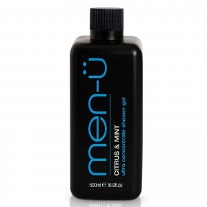 Image of men-u Citrus and Mint Shower Gel 500ml - Refill