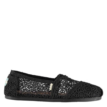 Image of Toms Moroccan Crochet Classics - Black Lace