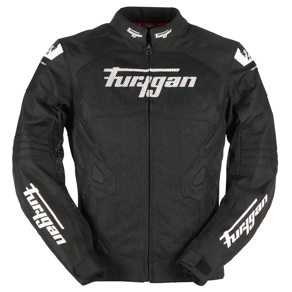 Image of Furygan Atom Vented Evo Black White M