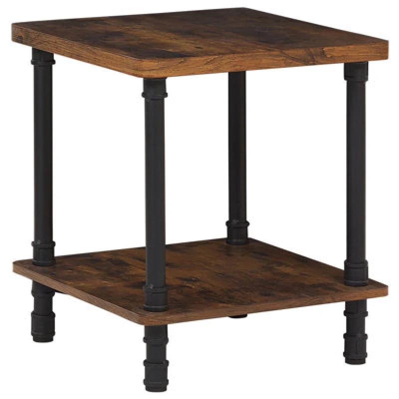 Image of Beliani Traditional Side Table Veril Dark Brown