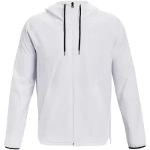 Image of Under Armour Woven Windbreaker Jacket - White