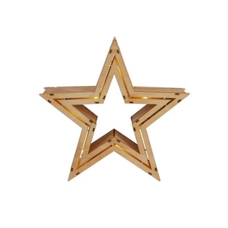 Image of Lighting Collection Manila Natural Star Christmas Lamp