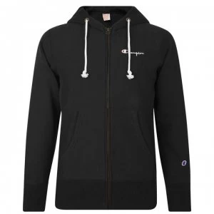 Image of Champion Reverse Hooded Zip Sweatshirt - Black