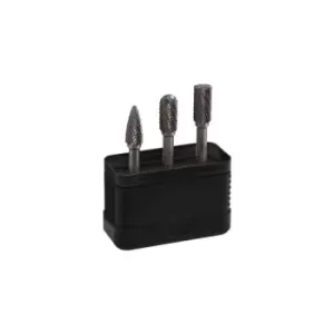 Image of Alpen 3pc Tungsten Carbide Rotary Burr Drill Set Grinding Bit
