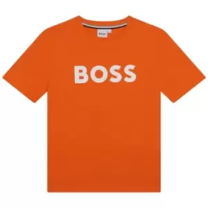 Image of Boss Large Logo T-Shirt Juniors - Orange