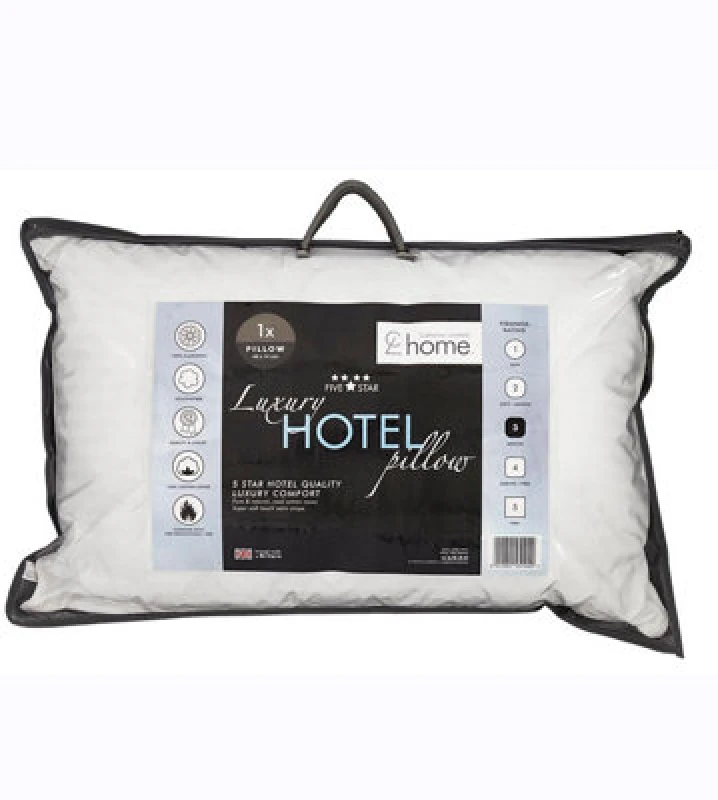 Image of Catherine Lansfield 'Luxury Hotel 300 Thread Count Cotton Stripe' Pillow White
