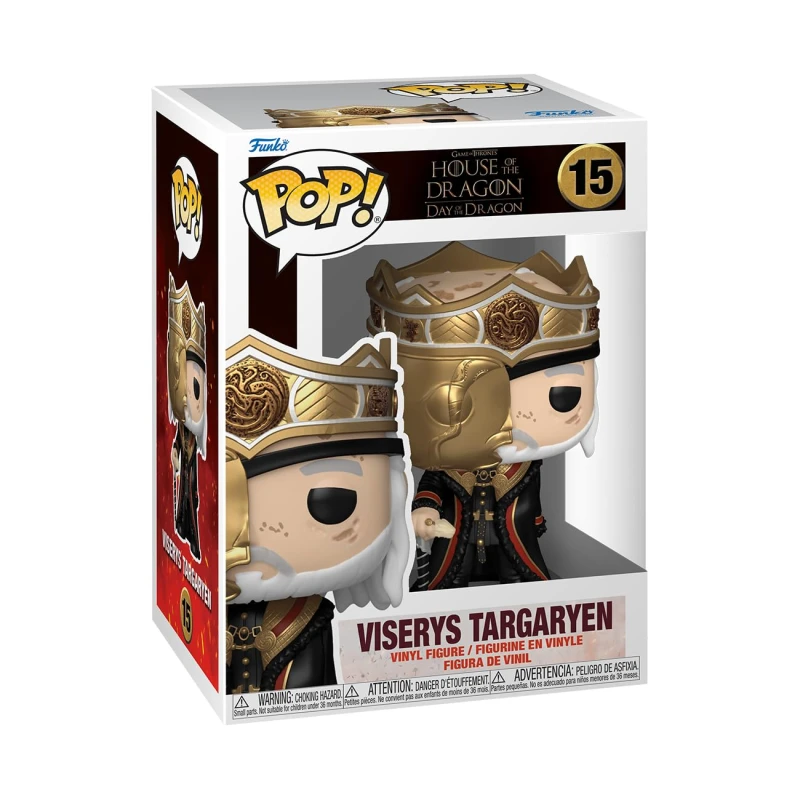 Image of Funko Pop TV House Of Yhe Dragon Viserys Targaryen Figure 15 Multi