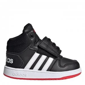 Image of adidas Hoops 2.0 Infant Boys Trainers - Black/White