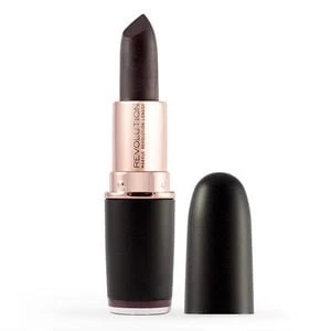 Image of Makeup Revolution Iconic Matte Lipstick Members Club Black