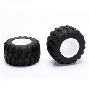 Image of Cen Racing Wheel & Tire Glued (White)