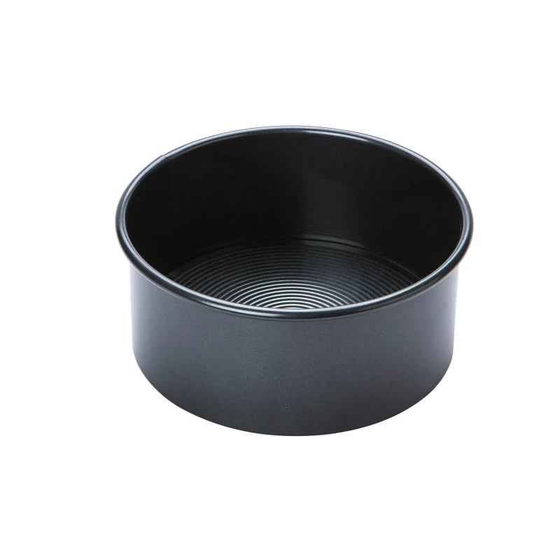 Image of Circulon Black 'Ultimum BW' Round Steel Non Stick Loose Based Cake Tin - 8" Black