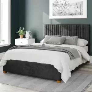 Image of Grant Mirazzi Velvet Ottoman Bed Black