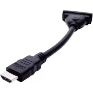 Image of club3D CAC-HMD>DFD HDMI / DVI Adapter [1x HDMI plug - 1x DVI socket 29-pin] Black 12.00 cm