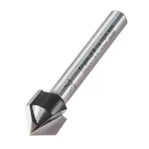 Image of Trend TRADE RANGE Chamfer V Grover Router Cutter 12.7mm 1/4"