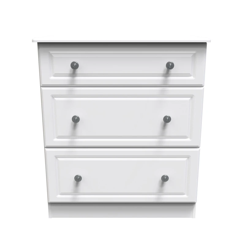 Image of Ready Assembled 2 U Kendal 3 Drawer Deep Chest (Ready Assembled) White