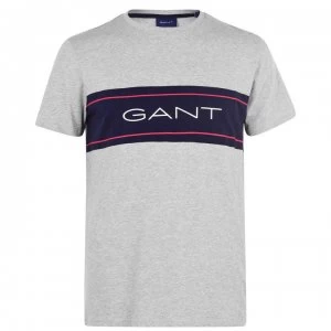 Image of Gant Arch Tee - Grey 094