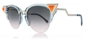 Image of Fendi FF0041/N/S Sunglasses Blue / Pink BR0 52mm