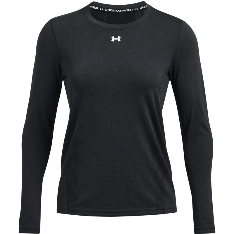 Image of Under Armour Armour Vanish Seamless Loose Ls Sweatshirt Womens Crew Sweaters 10 (S) Black 34021503350
