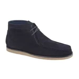Image of Roamers Mens Suede Ankle Boots (9 UK) (Navy Blue)