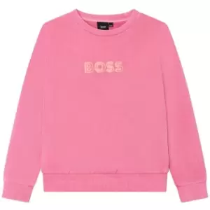 Image of Boss Small Logo Sweatshirt - Pink