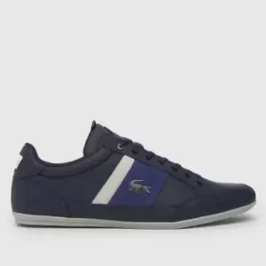 Image of Lacoste Chaymon Trainers In Navy & White