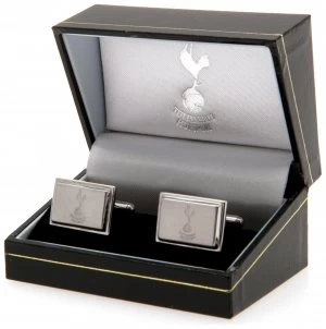 Image of Stainless Steel Tottenham Hotspur Crest Cufflinks.