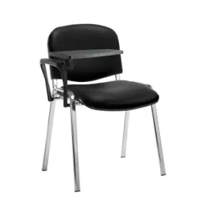 Image of Dams MTO Taurus Meeting Room Stackable Chair with Chrome Frame and Fixed Arms -