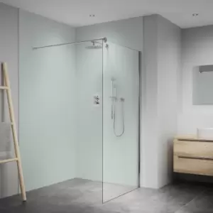 Image of Splashwall Elite Matt Mint Green Fixed Tongue & Groove Shower Wall Panel (H)2420mm (W)1200mm (T)10mm