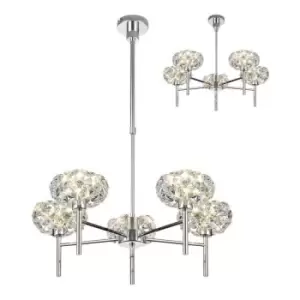 Image of Luminosa , 5 Light G9 Telescopic Light With Polished Chrome And Crystal Shade