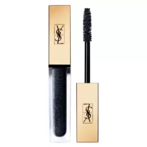 Image of Yves Saint Laurent Vinyl Couture Mascara Lenghtening, Curling and Volumizing Mascara Shade 7 I'm The Storm Dark Sparkle Top Coat 6.7ml