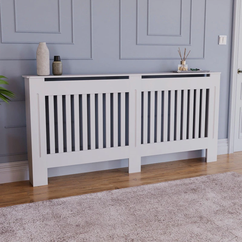 Image of Lassic Vida Designs Chelsea Radiator Cover, Extra Large White unisex XL