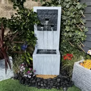 Image of Tranquility Water Features - Zinc MultiFall Cascade Mains Powered Water Feature