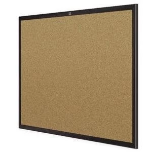 Image of Nobo EuroPlus 900x600mm Cork Noticeboard Cork with Black Alumimum Trim and Wall Fixing Kit