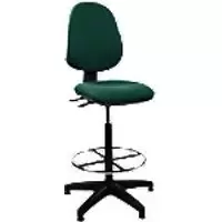Image of Nautilus Designs Ltd. Medium Back Draughtsman Chair - Twin Lever Green