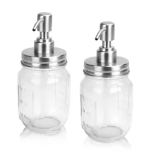 Image of Mason Jar Soap Dispensers - Set of 2 M&amp;W