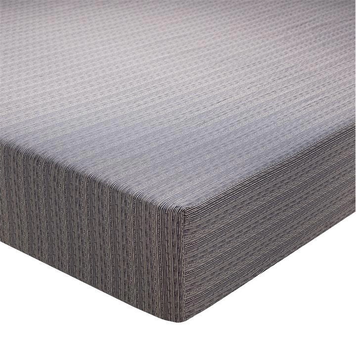 Image of Bedeck of Belfast Blue Cotton and Bamboo Kateri' Fitted Sheet - double
