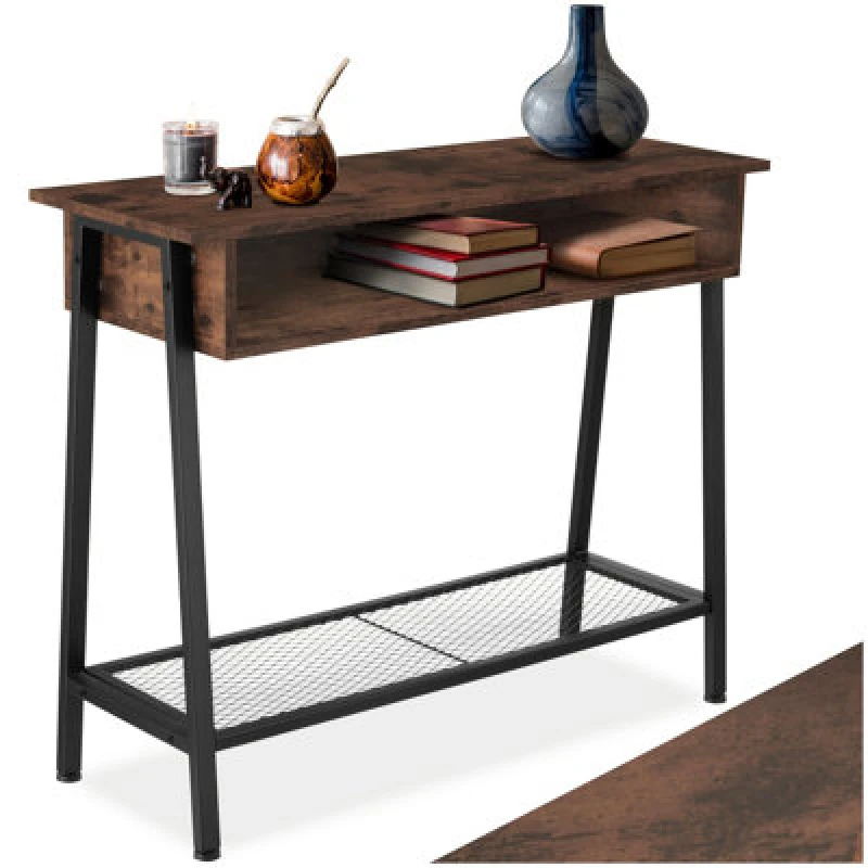 Image of Tectake Sideboard Tralee - Industrial Wood Dark, Rustic